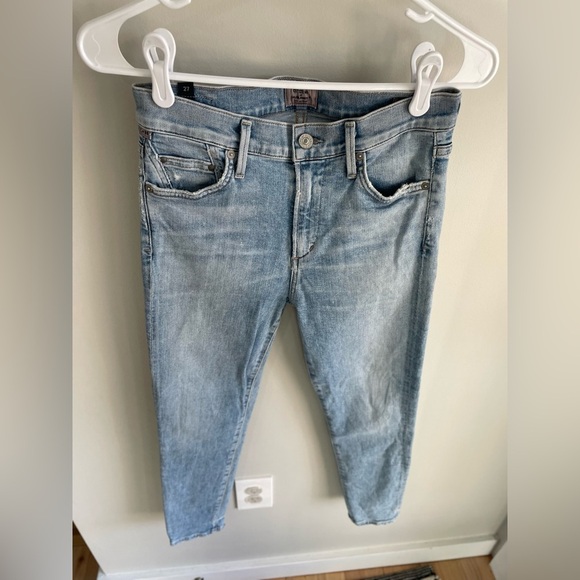 Citizens of Humanity Rocket Crop Mid-Rise Skinny Jeans - Light Wash - Size 27 - Picture 13 of 15